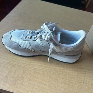 New Balance Cream and Gray Men's Shoes